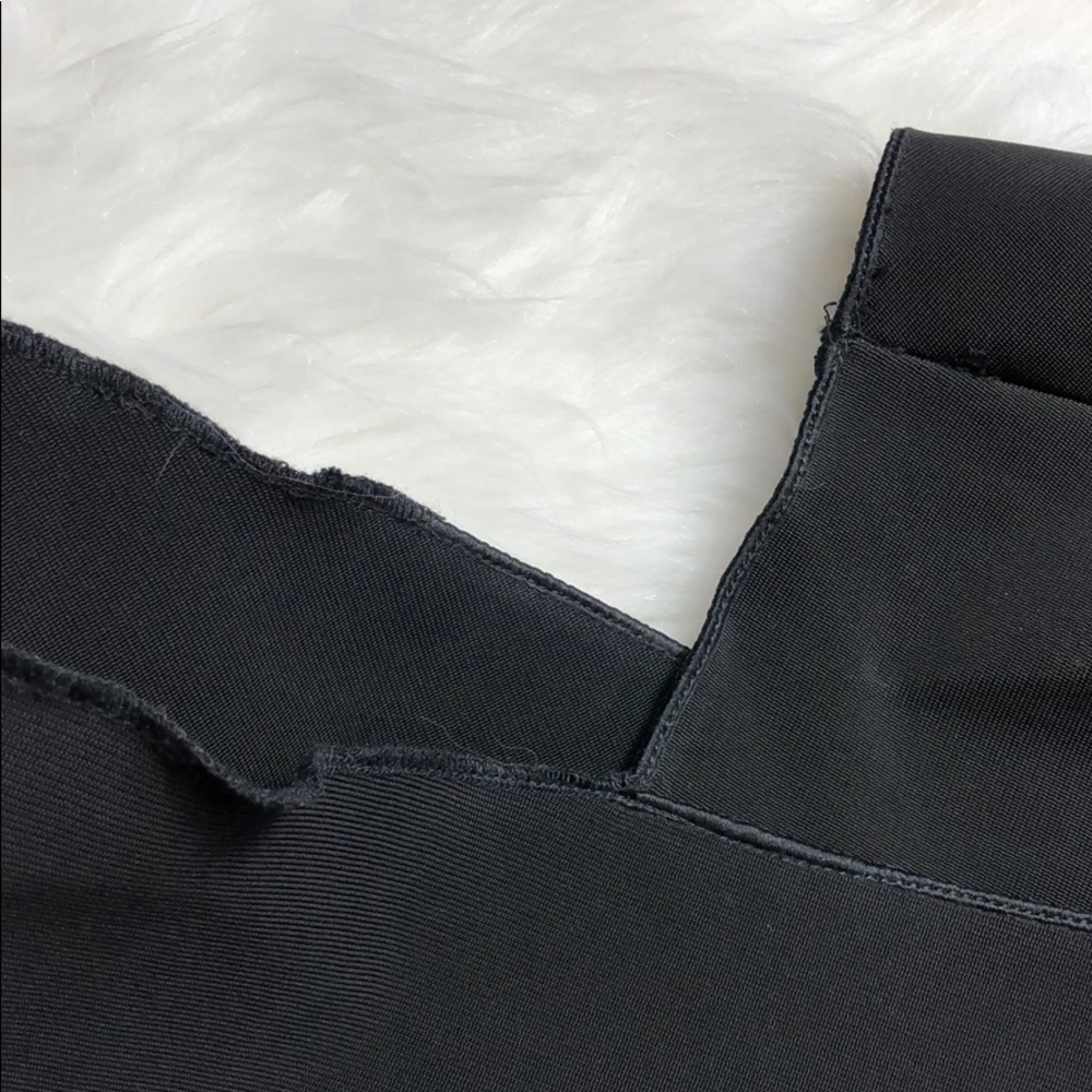 RAG AND BONE BODYCON BLACK CROSS BACK MIDI DRESS - Picture 7 of 8